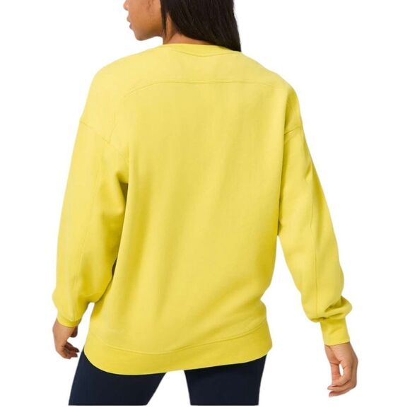 Lululemon Perfectly Oversized Crew sweatshirt 
Yellow Serpentine size 10 - Picture 2 of 7